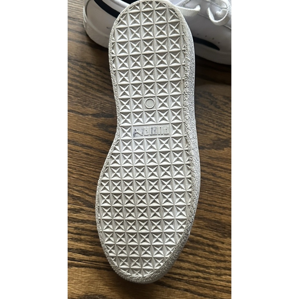 Puma Clyde Core L. Foil White Black Gold 364669-01 Mens 7.5 Classic Sneakers - Picture 10 of 16